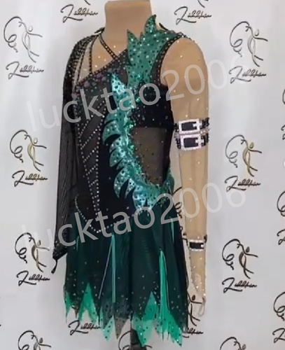 new style Figure skating Ice Skating Dress Gymnastics Dance Costume 88117 - Picture 6 of 9