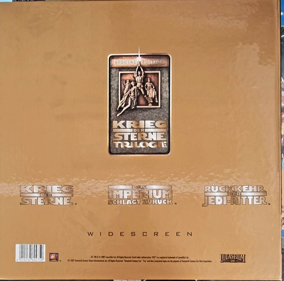 Laserdisc Box STAR WARS KRIEG DER STERNE 4-6 THX Widescreen Pal deutsch - Bild 2 von 4