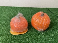 suni candles halloween pumpkin new old stock lenox lot of 2