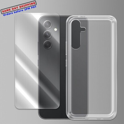 Clear 9H Tempered Glass Screen Protector Case for Samsung Galaxy A54 5G SM-A546U
