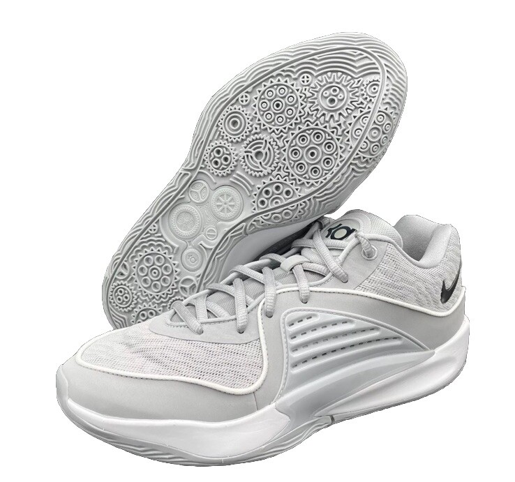 NIKE KD 16 TB WOLF GREY WHITE BLACK BASKETBALL SHOES DURANT FN7091