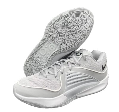gray and white nike basketball shoes
