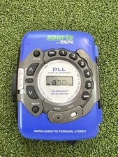 Sports by GPX C3317RS AM FM Personal Cassette Player Walkman Style