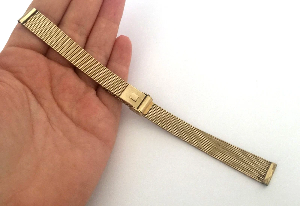 Mens 10kt gold shop watch bands on ebay