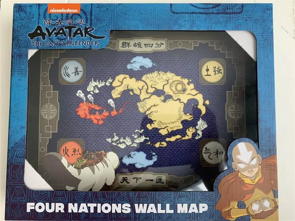 Avatar: The Last Airbender Four Nations Wall Map Art