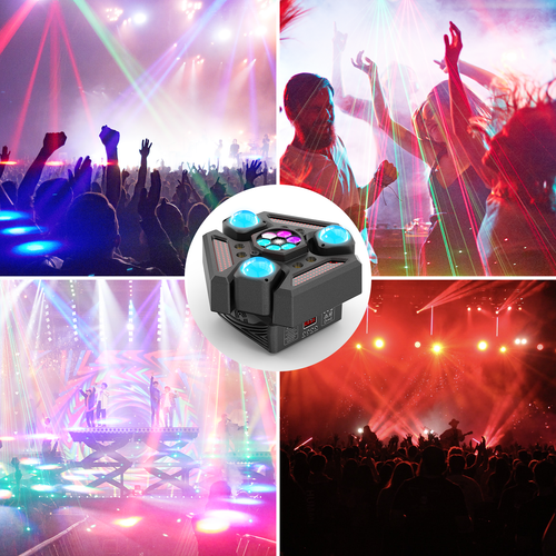 250W Moving Head Światło sceniczne DMX512 LED RGBW DJ Impreza Disco Światło Efekt laserowy - Zdjęcie 9 z 11