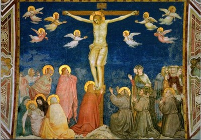 Assisi Italy The Crucifixion Giotto Artwork Continental Postcard B701