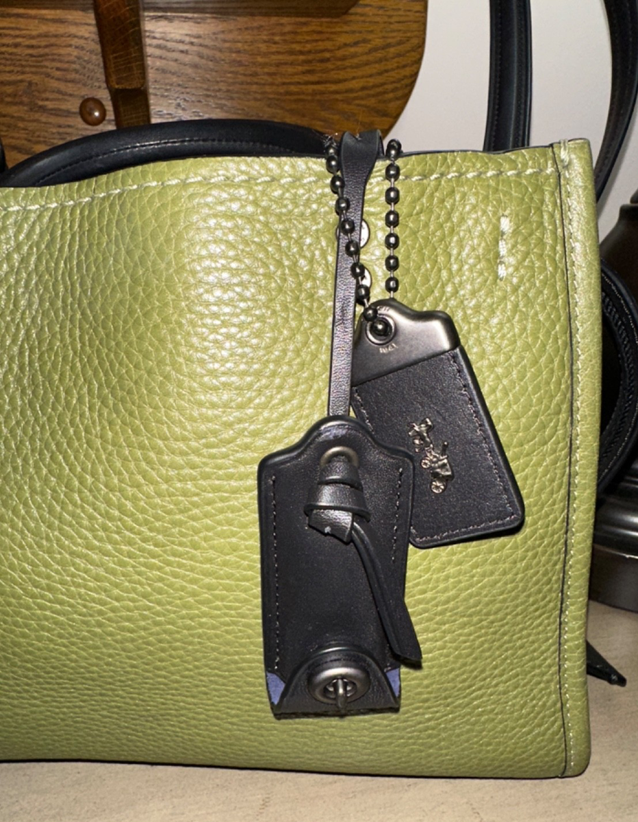 COACH 1941 Rogue 25 Pebbled leather satchel bag purse 54536 Olive