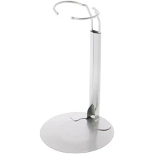 Plymor DSP-60S Silver Adjustable Doll Stand, for 10-14 inch Dolls/Action Figures