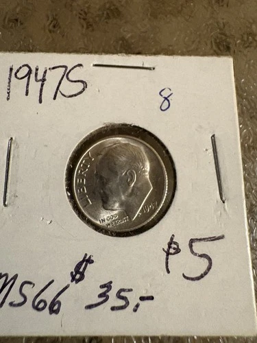1947 S Roosevelt Dime 10c 90% Silver BU Brilliant Uncirculated US Coin
