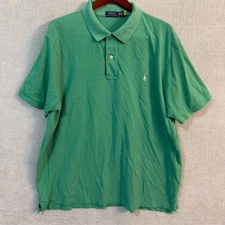 Polo Ralph Lauren Performance Polo Shirt Mens 3XB Big Green Short Sleeve