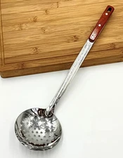 17.5" Skimmer Wood Handle Stainless Steel Kazan Shumovka Шумовка Капкир Uzbek 45