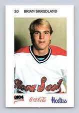 Lot of 25 Brian Skrudland 1983-84 Nova Scotia Voyageurs AHL Police Card #11