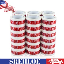 36 Rolls Fragile Handle with Care Packing Shipping Box Sealing Tape 2"x110 Yards