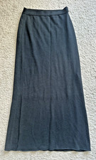 Ischiko /OSKA Dark Aquamarine Green Wool Blend long Knit Skirt Good Condition