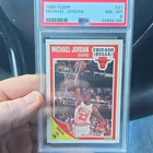 Fleer 1989-90 Michael Jordan #21 PSA 8 Graded Base Set Chicago Bulls Card