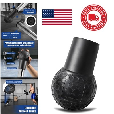 Heavy Duty Rubber Landmine Attachment Supports 450 Pounds for Full Body Workouts