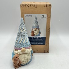 Jim Shore Heartwood Creek 2021 Gnome Better Friends Gnome w/Dog Figurine /cb