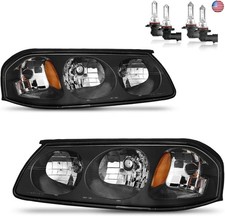 Headlights Assembly Wbulbs For 2000-2005 Chevy Impala Halogen Headlamp Headlights Assembly Wbulbs For 2000-2005 Chevy Impala Halogen Headlamp
