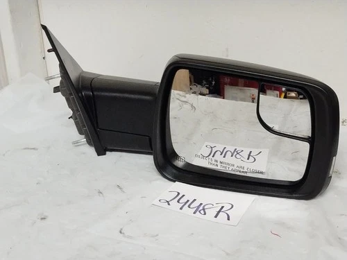 2019 2023 DODGE RAM 1500 MIRROR OEM PASSENGER 68466094AA HEATED BLACK