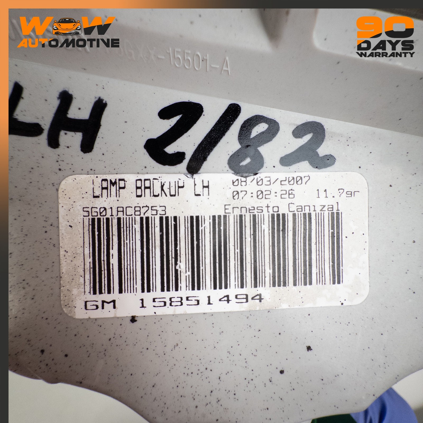 Chevrolet Corvette 2005-2013 Rear Left Upper Reverse light