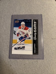2021-22 Young Guns Upper Deck Serie 1 Cole Caufield Jumbo Surdimensionnée 201