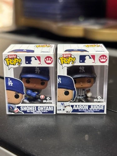 Shohei Ohtani & Aaron Judge Funko Bitty Pop!  MLB Lot of 2 Mini Figures