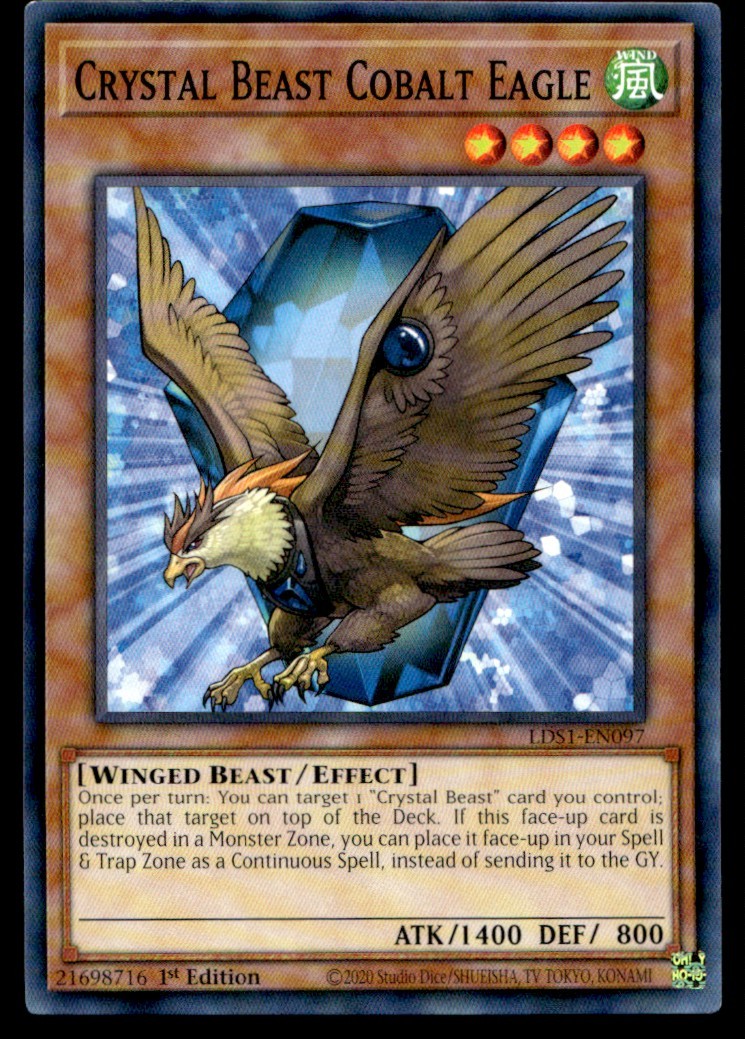Crystal Beast Cobalt Eagle Legendary Duelists: Season 1 LDS1-EN097 MP YuGiOh TCG
