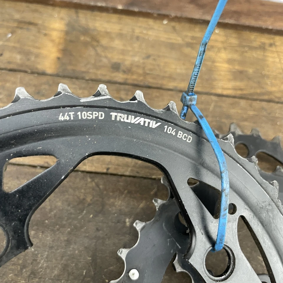 Truvativ Bike Chainrings 10 Speed 44T 33T 22T 104 BCD 4 Arm SRAM MTB Triple - Image 2 of 4