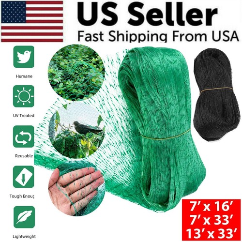 33FT x16FT Protection Netting Anti Bird Mesh for Crops Plants Pond Fruits Garden