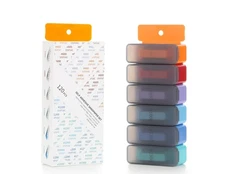 120 Pcs Self-Adhesive Sanding Paper Set 6 Pcs Sanding Pad in Storage Box Grit...