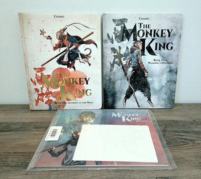 THE MONKEY KING HC MAGNETIC PRESS Set Books 1-2 Chaiko Journey Wukong