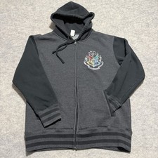 Wizarding World Of Harry Potter Hoodie MEN'S LG GRAY SOFT FLEECE SWEATSHIRT 1009