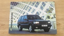 Range Rover P38 Car Sales Brochure 2000-2001 - 4.0 HSE 2.5 HSED 4.6 Vogue