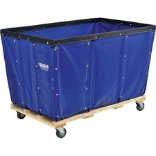 Global Industrial 24 Bushel Blue Vinyl Basket Bulk Truck Unassembled