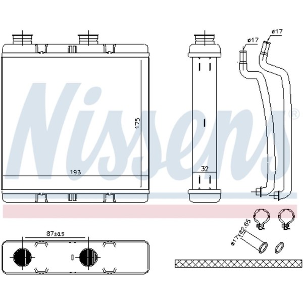 Nissens WäRmetauscher HeizungsküHler FüR Honda Civic Viii Hatchback 1.8 1.4-image