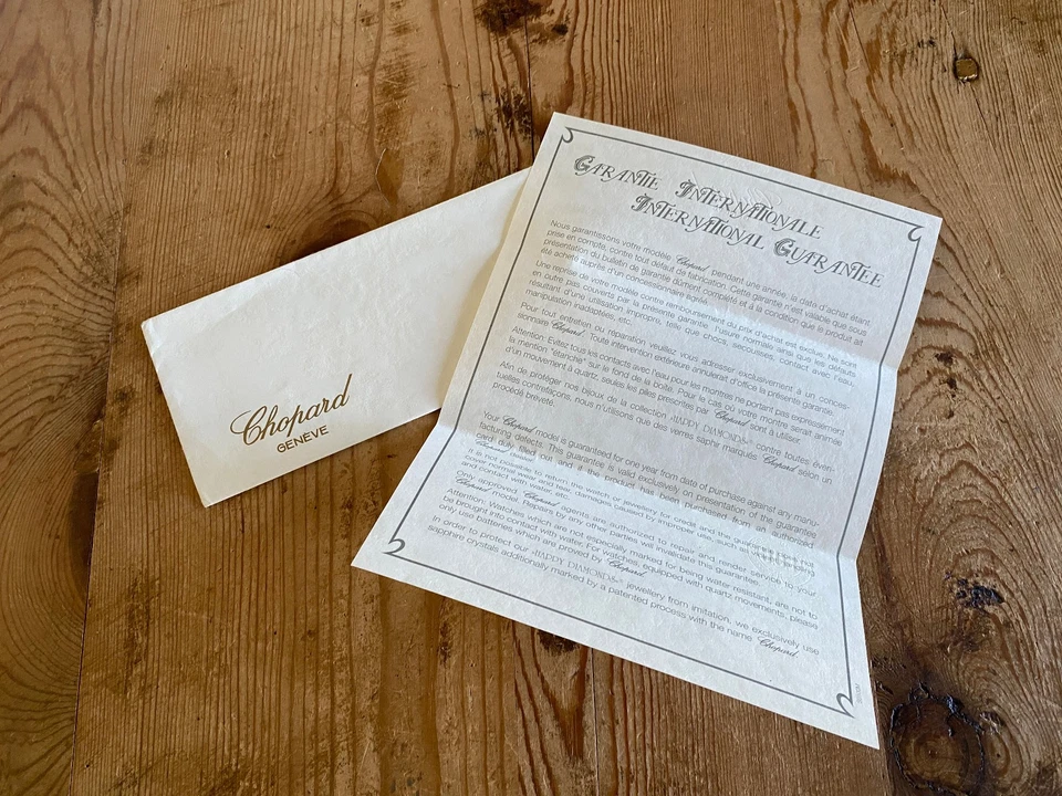 CHOPARD Certificado de origen/Garantía Internacional - Pendientes Happy Diamonds - Image 2 of 2