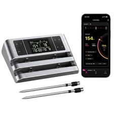 Wireless Smart Meat Thermometer, Dual-Sensor Probe, 500FT Remote, Dedicated A...