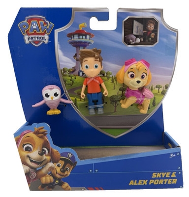 Paw Patrol Story Skye & Alex Porter Figurer Set Spin Master UNBESPIELT
