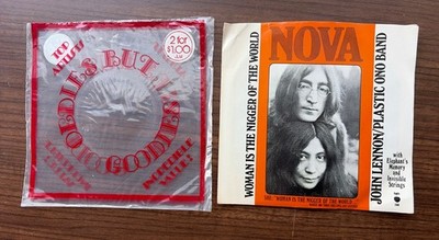 1972 YOKO ONO 45 John Lennon Plastic Band Woman Is N*gger Of World Apple 1848