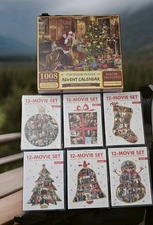 Lifetime Merry Christmas 72 movie set Volumes 1-6, Advent Calendar Jigsaw Puzzle