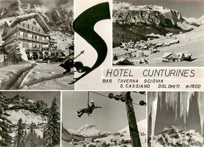 San Cassiano Badia St Kassian IT Hotel Cunturines Skipisten Skilift