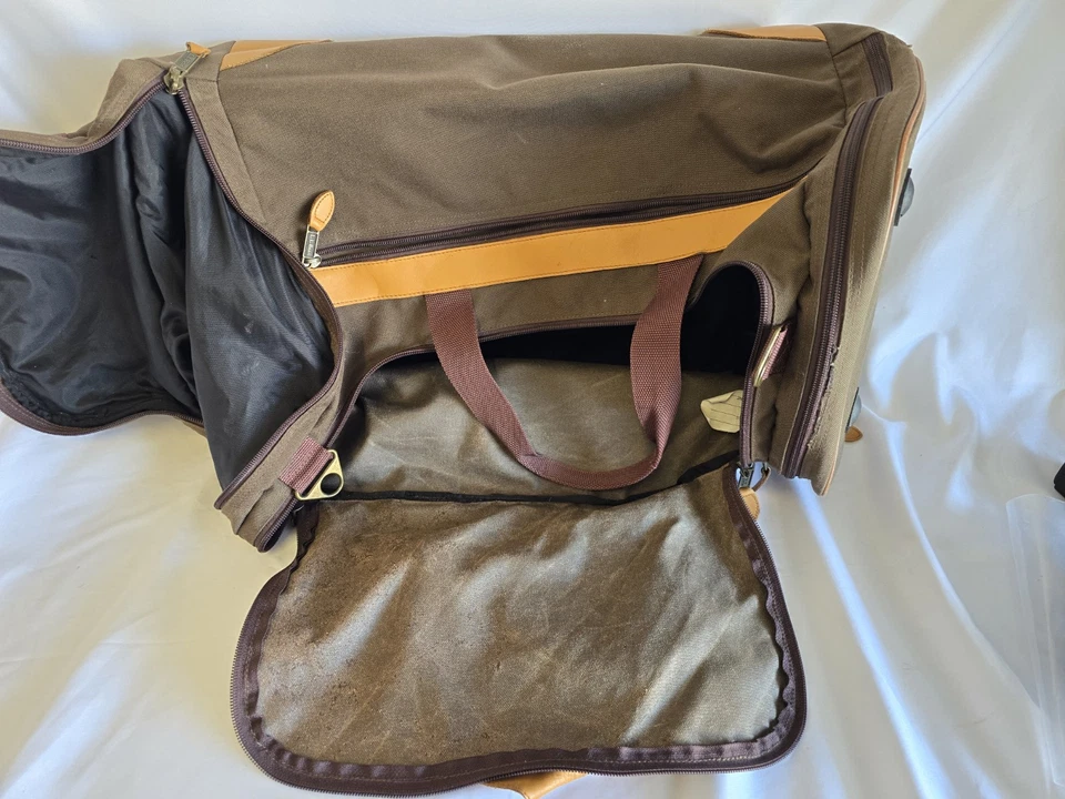 L.L. Bolsa de viagem BEAN lona/couro roda rolante tamanho grande - Imagem 4 de 4