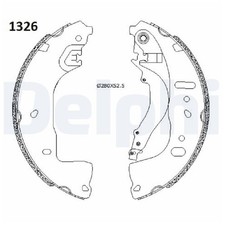 Delphi Bremsbackensatz hinten 2726597 VWR2KA2200AA 1EA698525G 1EA698525A 2478293