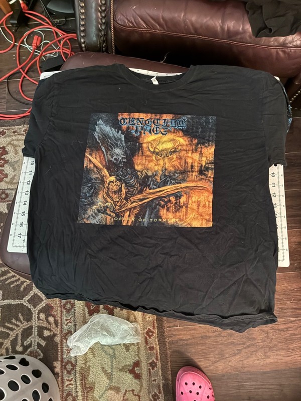 Lot of Death Metal Shirts Genocide Pact, Cattle Decapitation, Necrophagia, etc.