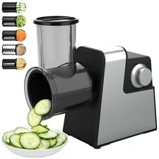 5 in 1 Electric Cheese Grater 400W Multi Vegetable Slicer Cutter Kitchen Grater