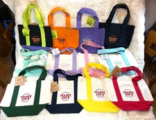 Trader Joe's Mini Canvas Totes 12 colors! FAST SHIPPING!