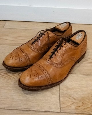 ALLEN EDMONDS Strand Cap-Toe Oxford Walnut Shoes Men s 13 D