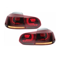 Rückleuchten FullLED für VW Golf 6 08-13 R20Look Rot/Rauch Licht Drehen Statisch