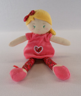 Jolijou Paris French Pink Pajama Party Doll Les Pipelettes Fushia Pyjama Party